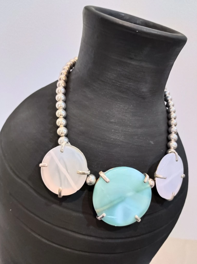 Ina B. Designs Fashionable Synthetic Quartz Crystal Necklace Suitable for Any Occasion