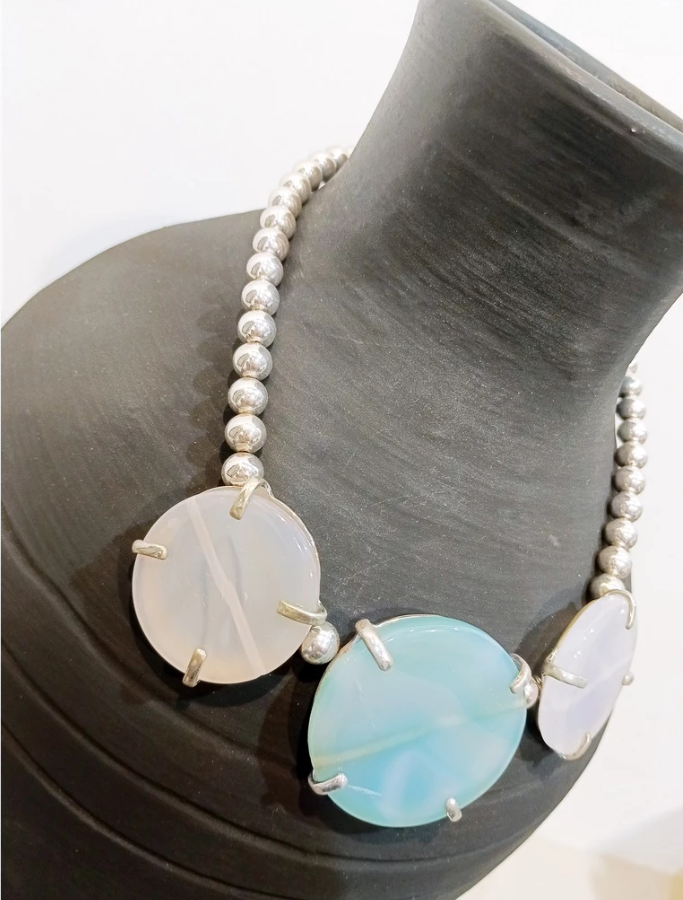 Ina B. Designs Fashionable Synthetic Quartz Crystal Necklace Suitable for Any Occasion
