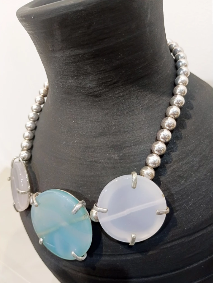 Ina B. Designs Fashionable Synthetic Quartz Crystal Necklace Suitable for Any Occasion