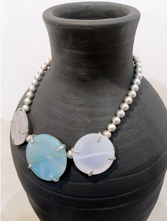 Ina B. Designs Fashionable Synthetic Quartz Crystal Necklace Suitable for Any Occasion