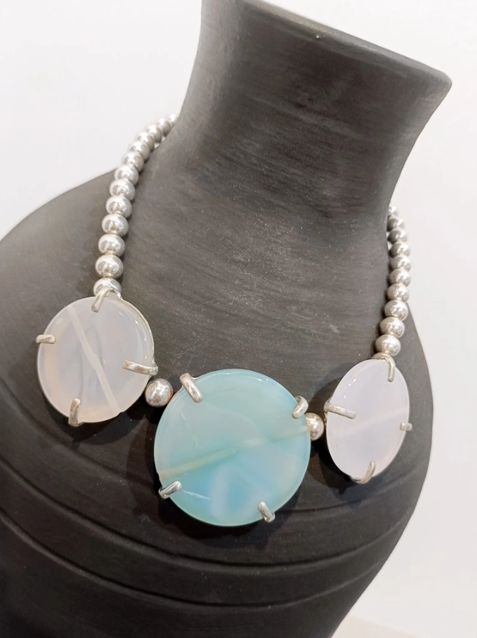 Ina B. Designs Fashionable Synthetic Quartz Crystal Necklace Suitable for Any Occasion
