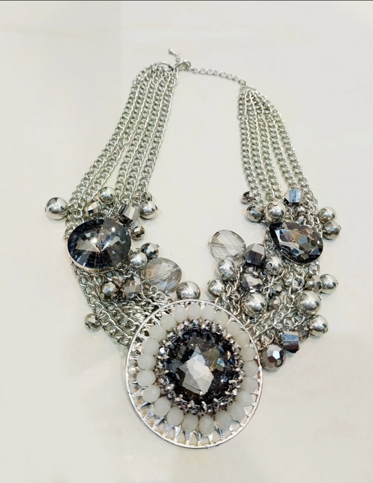 Ina B. Designs Elegant Crafted Accentuated with High Quality Zircons Necklace