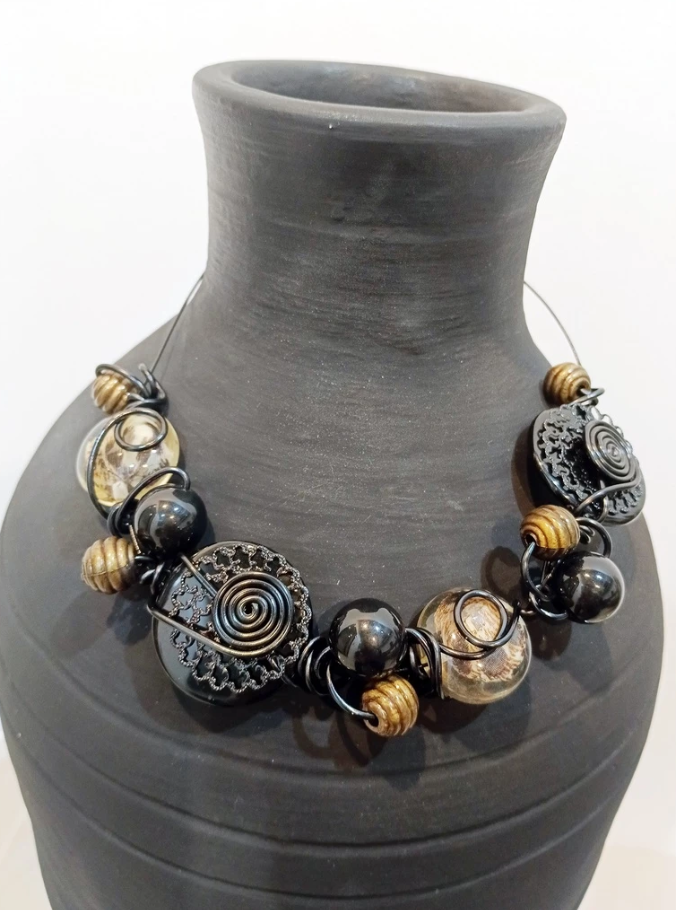 Ina B. Designs Elegantly Crafted Colored Gems Necklace